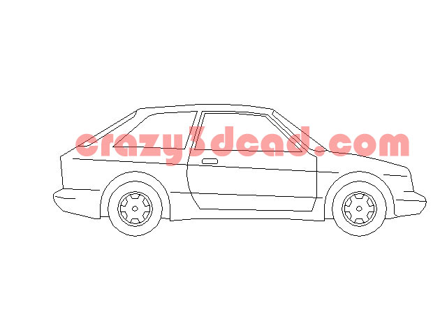 Small car CAD Block